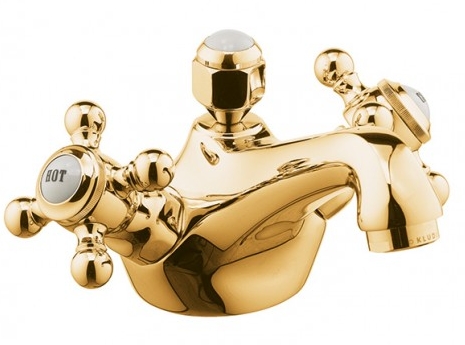 Kludi 1926 mitigeur de lavabo sur pied doré 510124520
