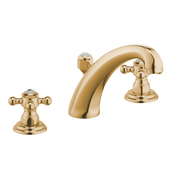 Kludi 1926 mitigeur de lavabo sur pied doré 510434520