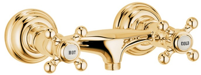 Kludi 1926 mitigeur de douche murale doré 516104520