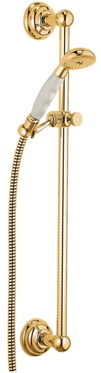 Kludi 1926 ensemble de douche mural blanc-doré 2710345