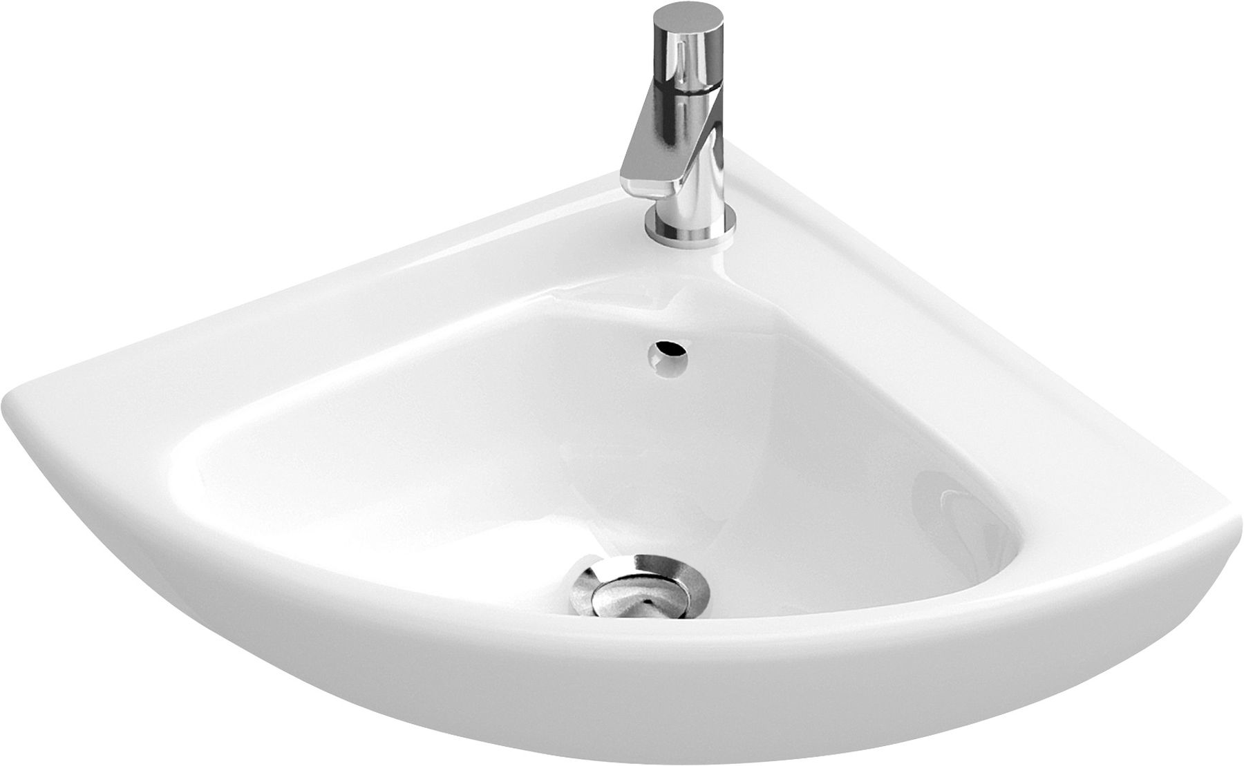 Villeroy & Boch O.Novo lavabo 41.5x41.5 cm d'angle classique blanc brillant 73274001