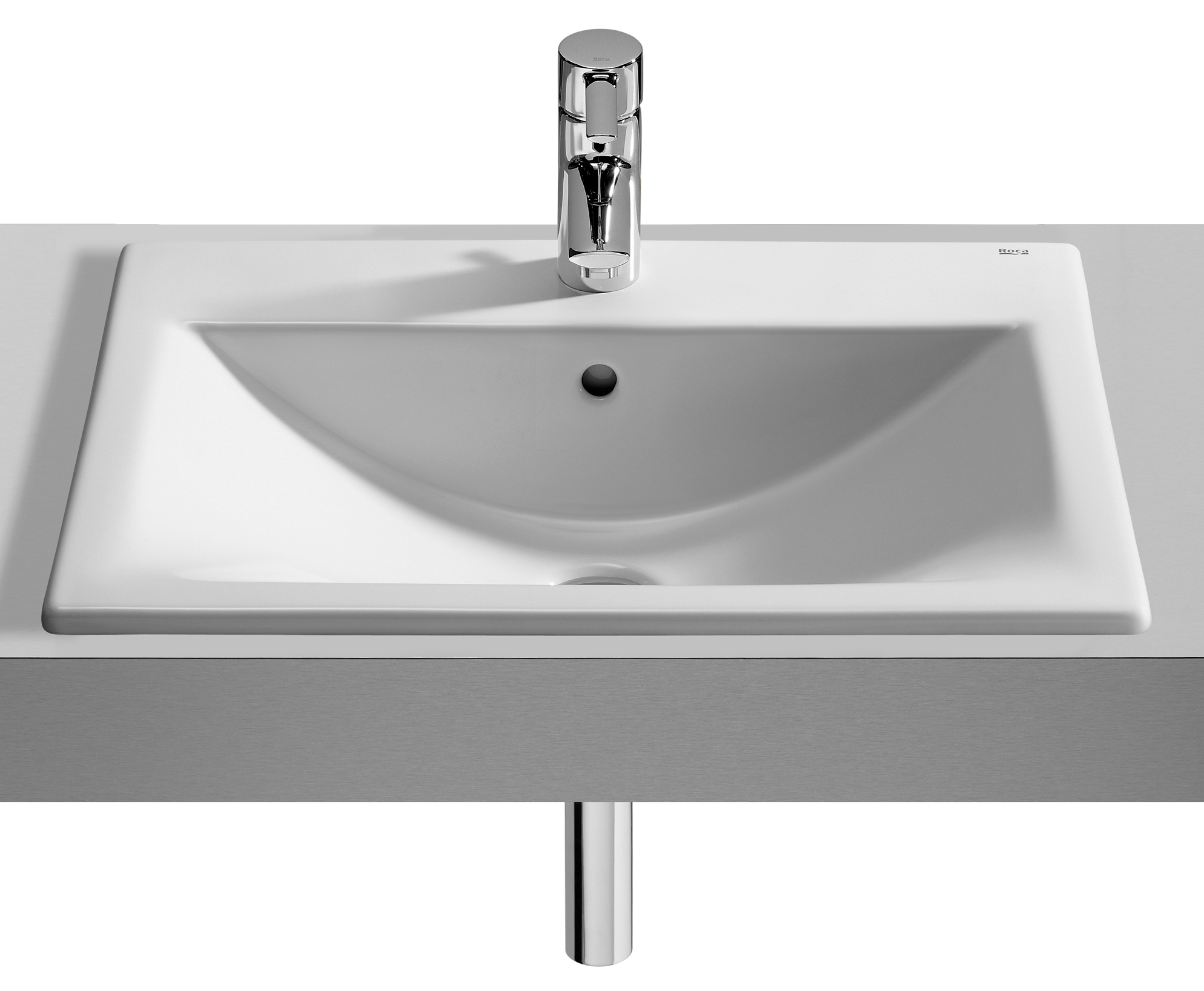 Roca Diverta lavabo 55x42.5 cm rectangulaire encastrée blanc A327116000
