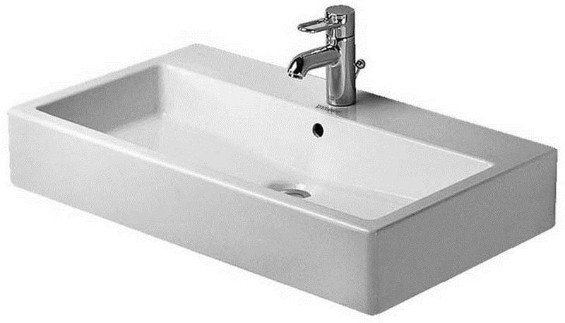 Duravit Vero lavabo 80x47 cm rectangulaire de meuble blanc 0454800000