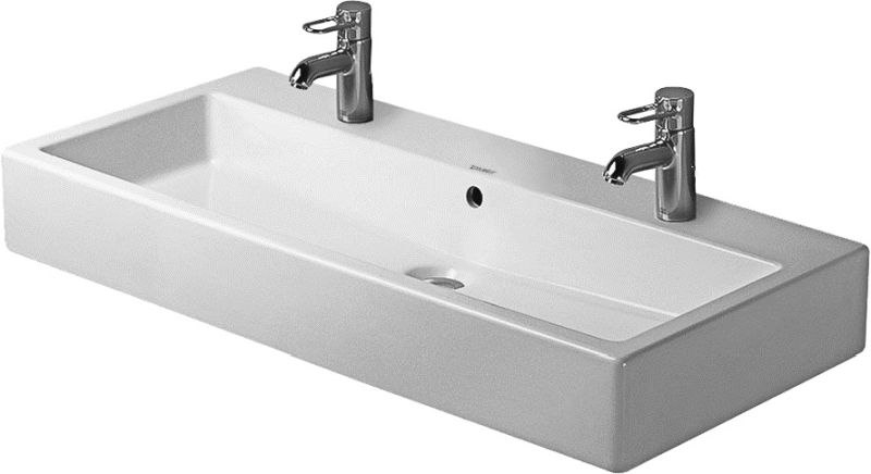 Duravit Vero lavabo 100x47 cm rectangulaire de meuble blanc 0454100024
