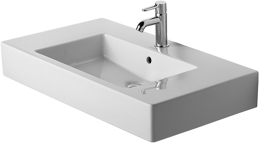 Duravit Vero lavabo 85x49 cm rectangulaire de meuble blanc brillant 0329850000