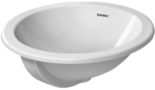 Duravit Architec lavabo 47x47 cm ronde encastrée blanc 0468470000