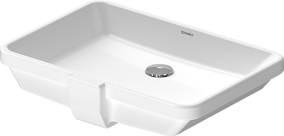 Duravit 2nd floor lavabo 52.5x35 cm rectangulaire sous plan blanc 0316530000