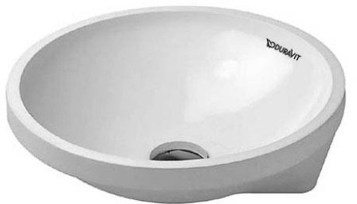 Duravit Architec lavabo 40x40 cm ronde sous plan blanc 0463400000