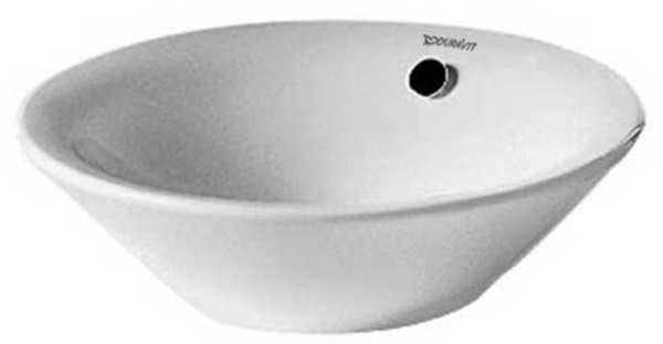 Duravit Starck 1 lavabo 33x33 cm ronde à poser blanc 0408330000