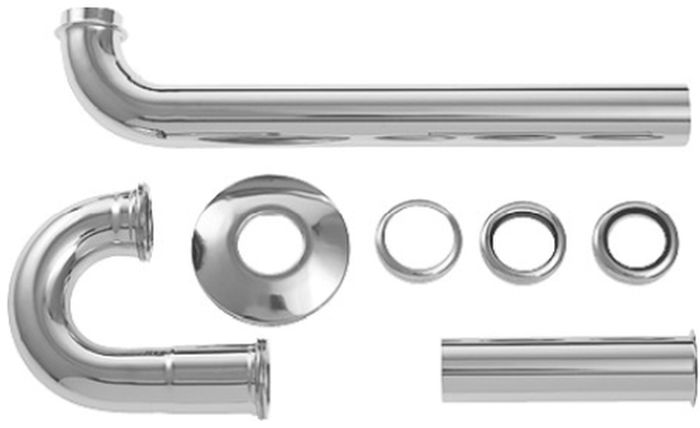 Duravit siphon de lavabo tubulaire chrome 0050260000