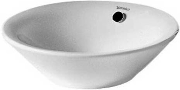 Duravit Starck 1 lavabo 53x53 cm ronde à poser blanc 0408530000