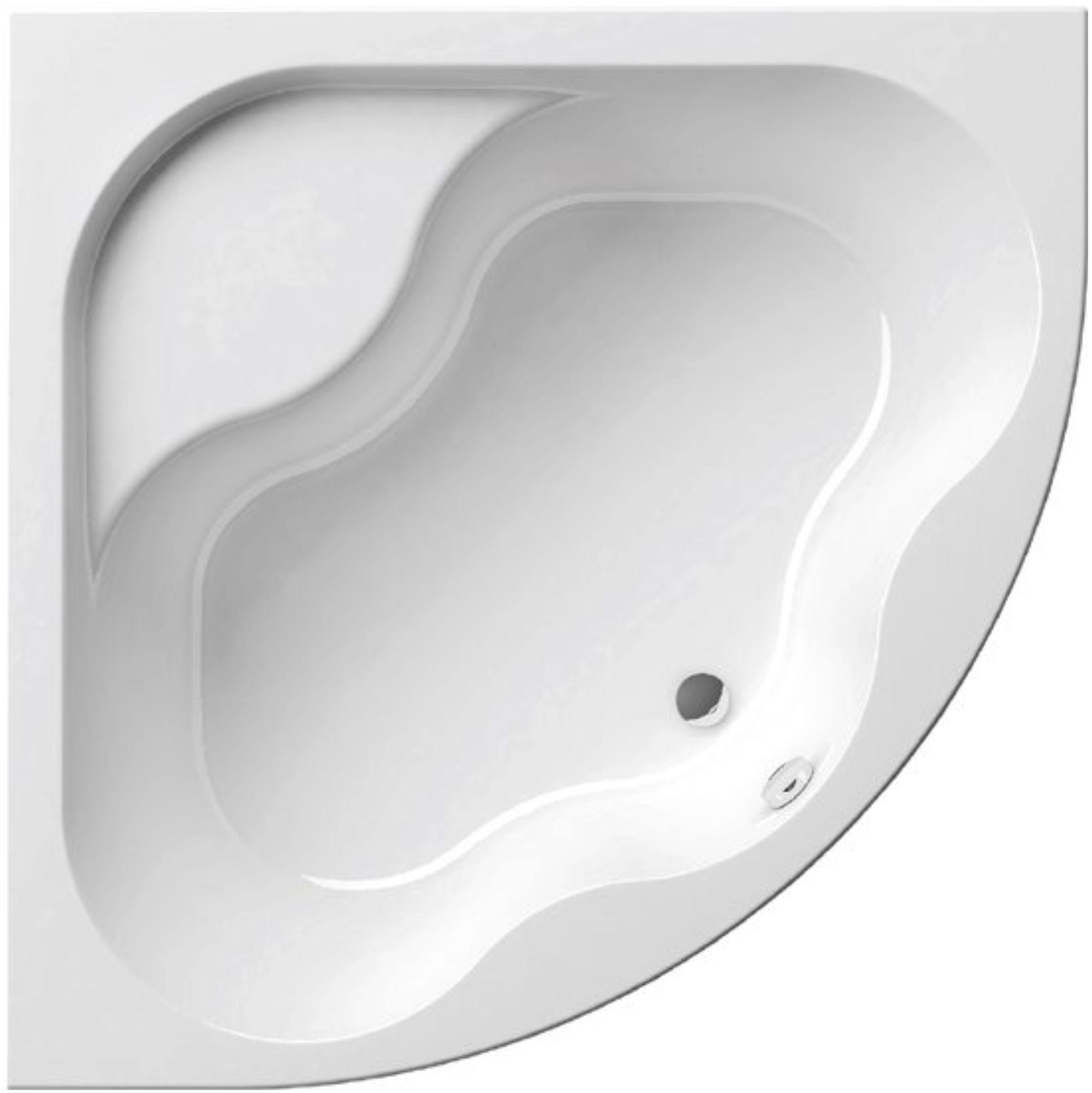 Ravak Gentiana baignoire d’angle 150x150 cm côté gauche blanc CG01000000
