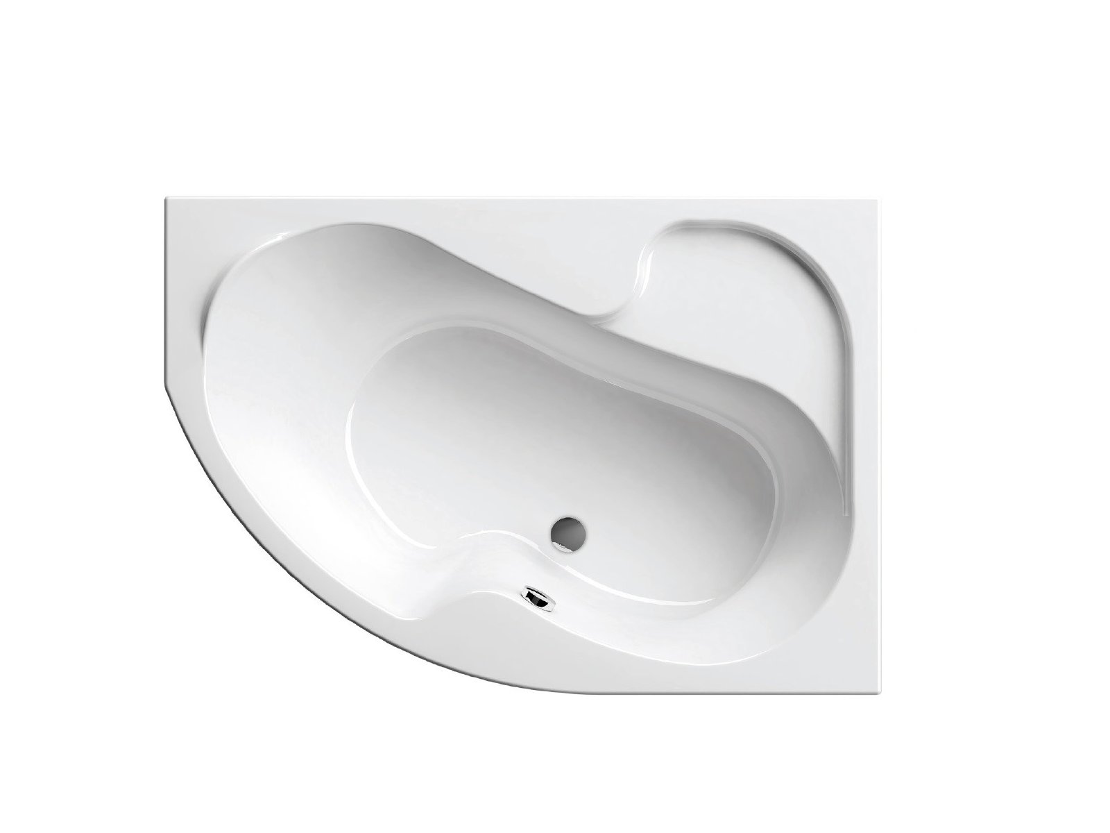 Ravak Rosa I baignoire d’angle 140x105 cm côté droit blanc CV01000000
