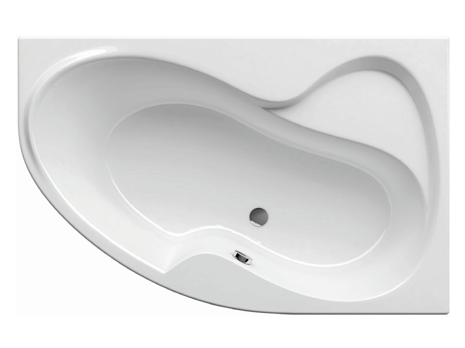 Ravak Rosa II baignoire d’angle 170x105 cm côté droit blanc C421000000