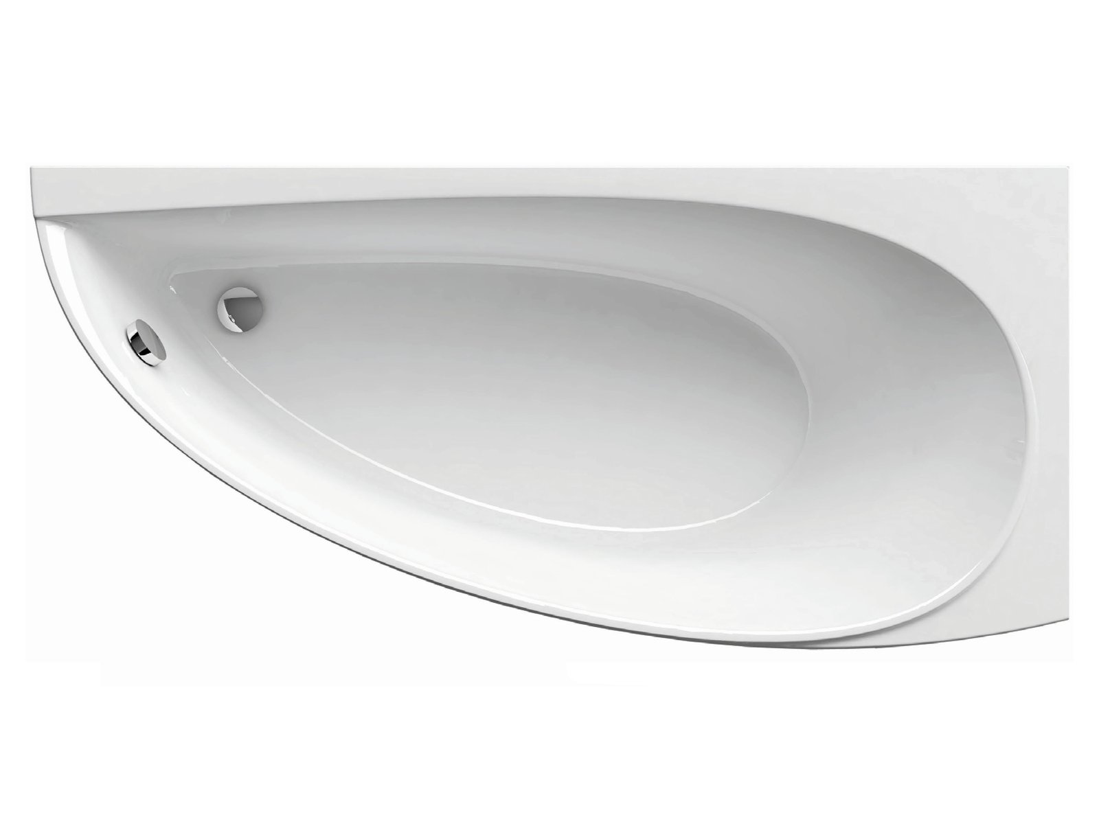 Ravak Avocado baignoire d’angle 150x75 cm côté droit blanc CS01000000
