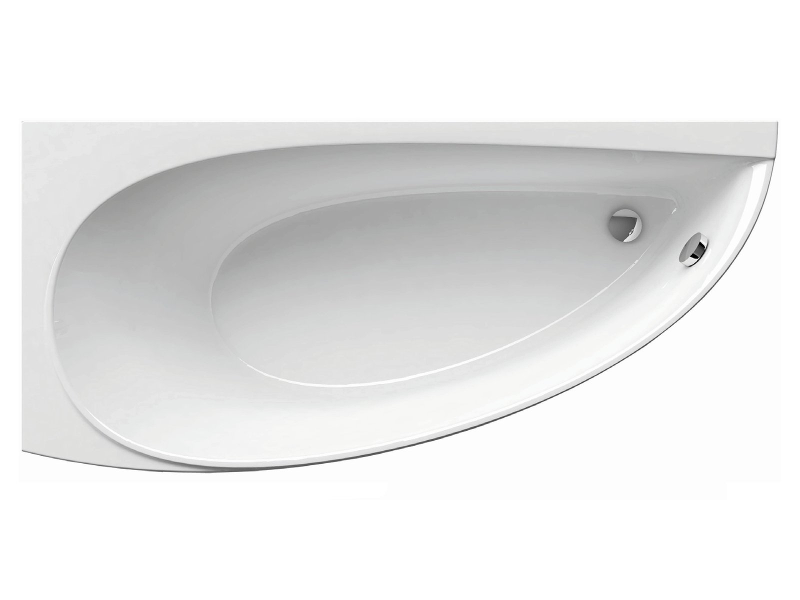 Ravak Avocado baignoire d’angle 160x75 cm côté gauche blanc CQ01000000