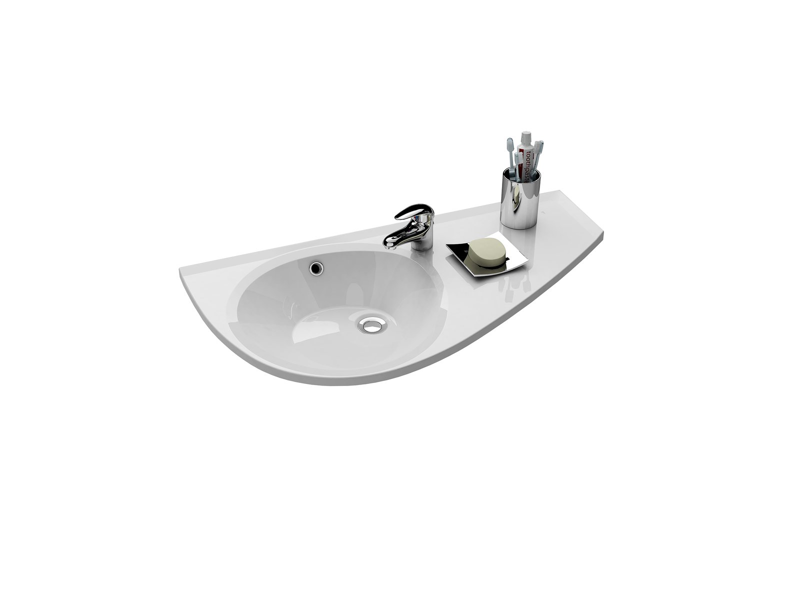 Ravak Avocado lavabo 85x45 cm classique blanc XJ1P1100000