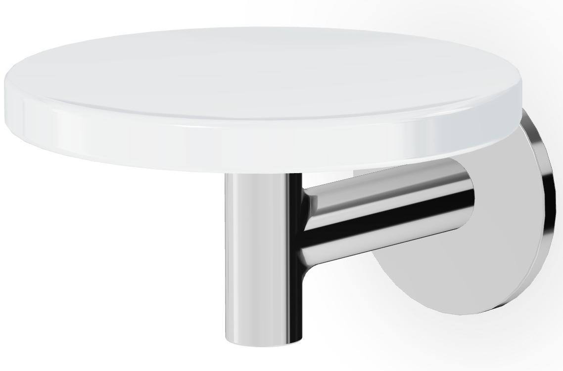 Zucchetti Pan porte-savon mural chrome-blanc ZAC610