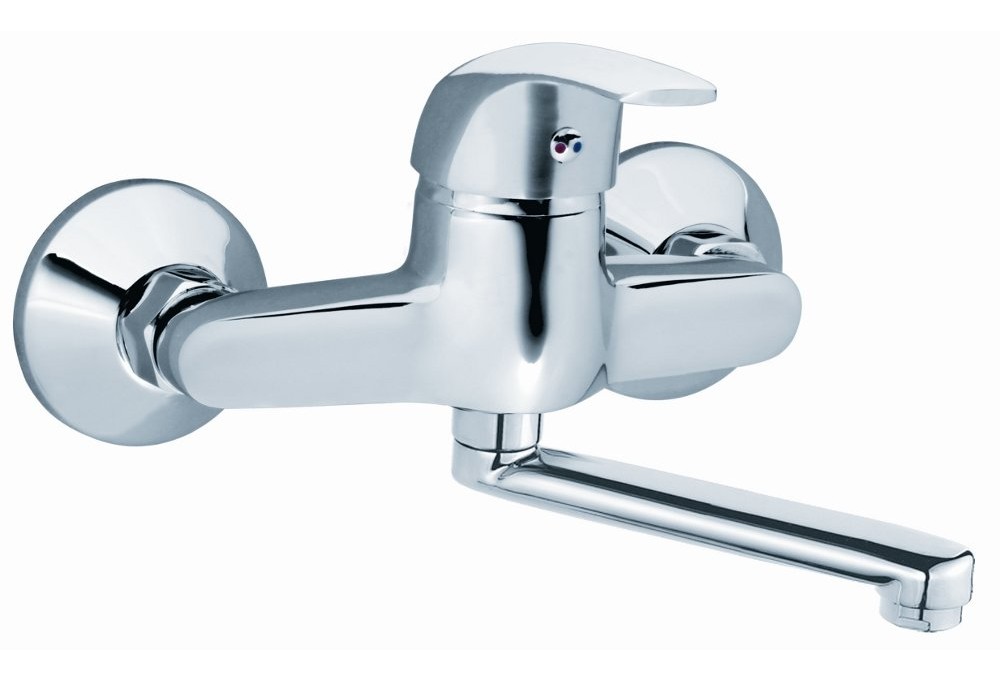 Ferro Vasto mitigeur de lavabo murale chrome BVA3