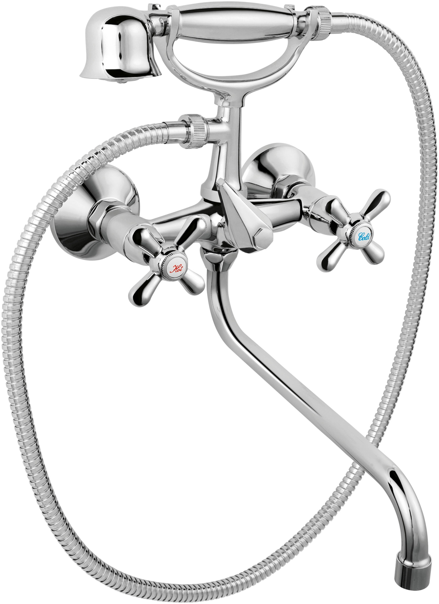 Ferro Retro mitigeur bain-douche murale chrome XR11A
