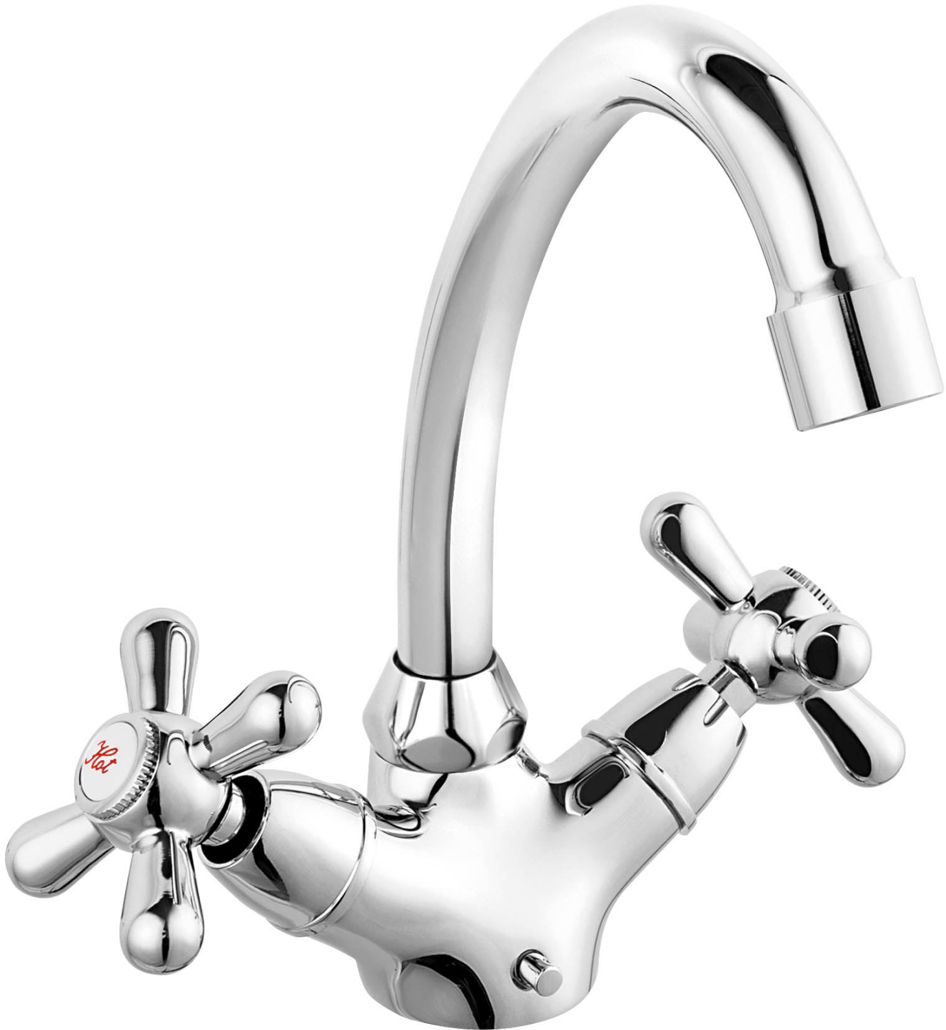 Ferro Retro mitigeur de lavabo sur pied chrome XR2