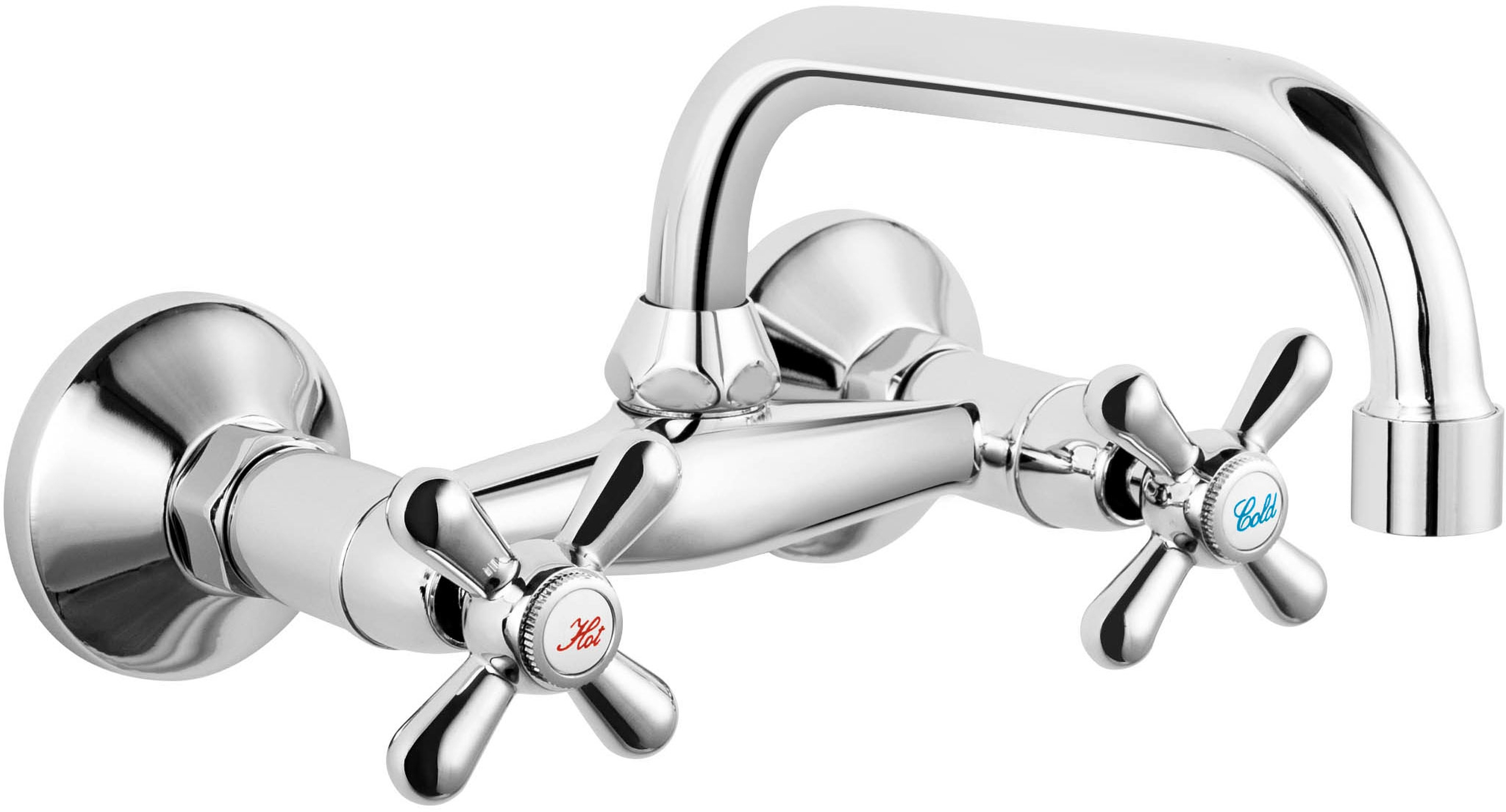 Ferro Retro New mitigeur de lavabo murale chrome XD3