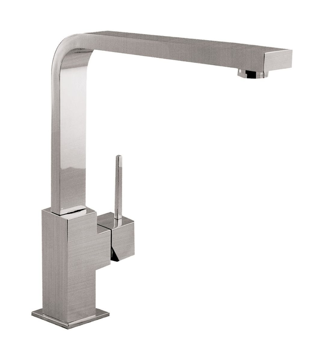 Tres Cuadro-Tres mitigeur de cuisine sur pied acier inoxydable 5.30.496.03