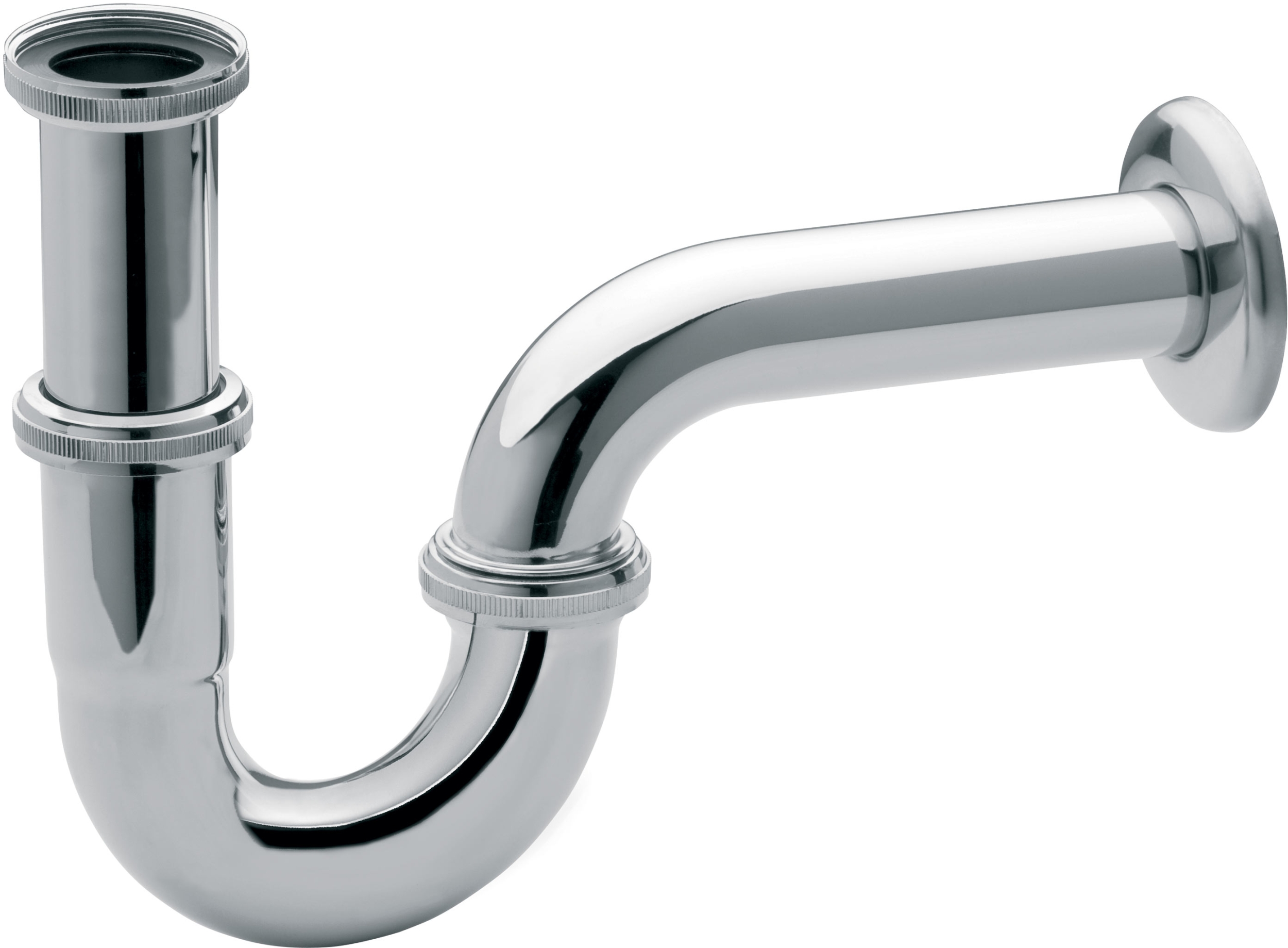 Ferro siphon de lavabo tubulaire chrome S281