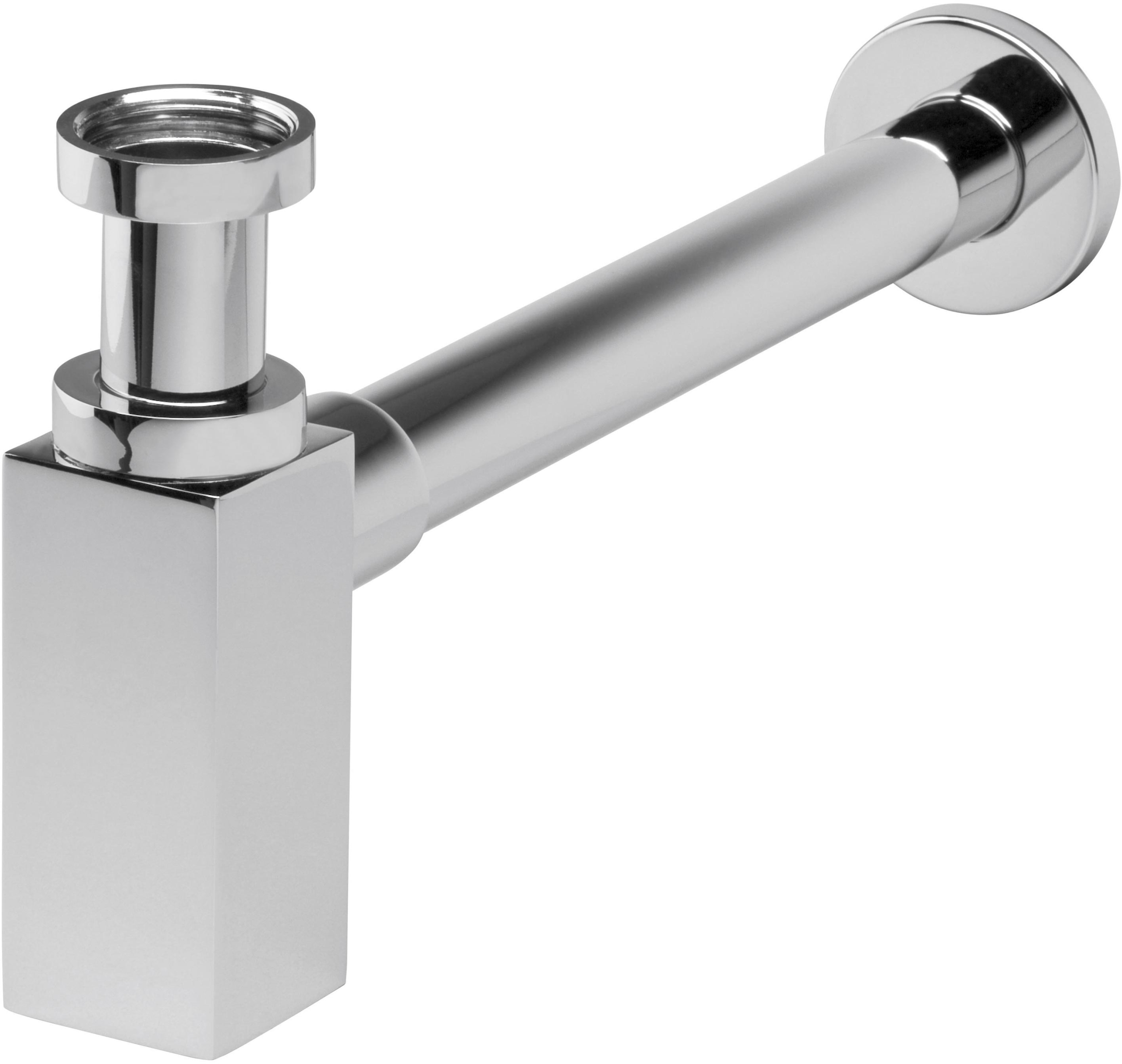 Ferro Quadro siphon de lavabo en bouteille chrome S280