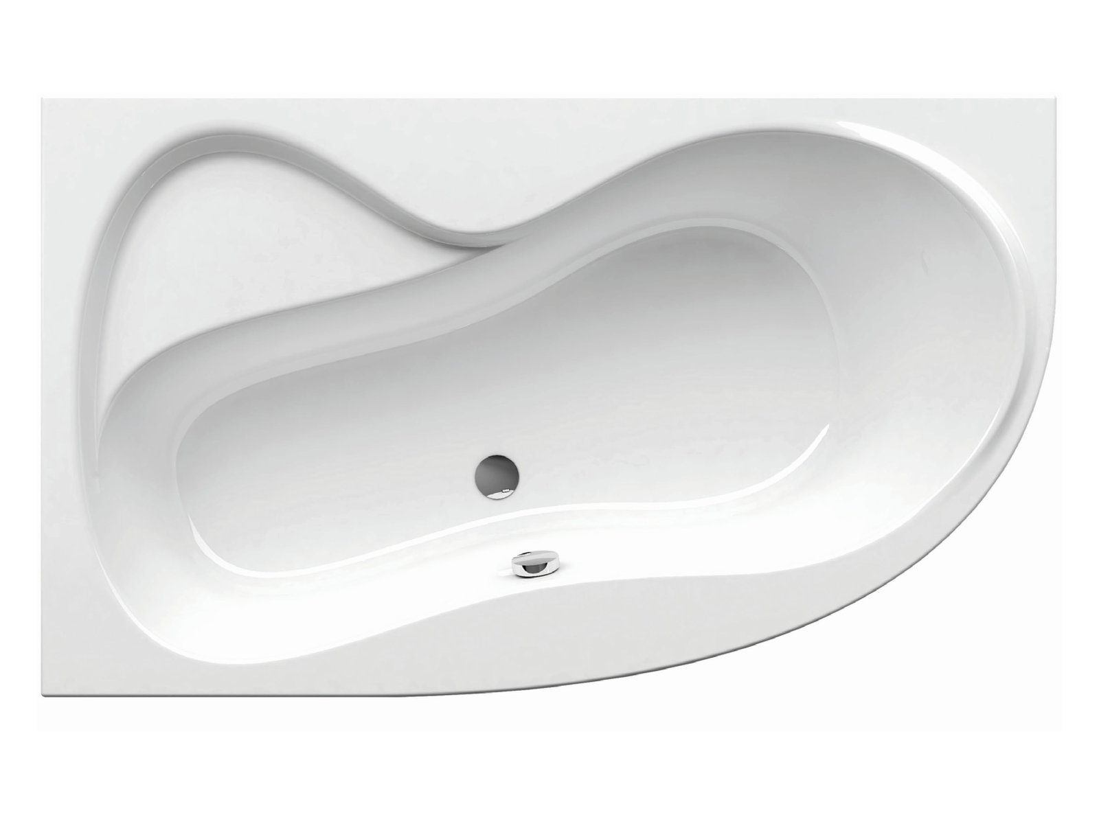 Ravak Rosa 95 baignoire d’angle 150x95 cm côté gauche blanc C551000000