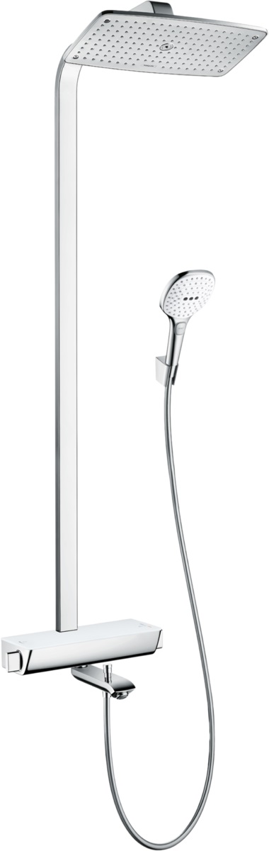 Hansgrohe Raindance ensemble de douche mural avec thermostat chrome-blanc 27113400