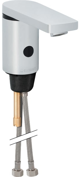 Geberit 186 mitigeur de lavabo sur pied électronique chrome 116.246.21.1