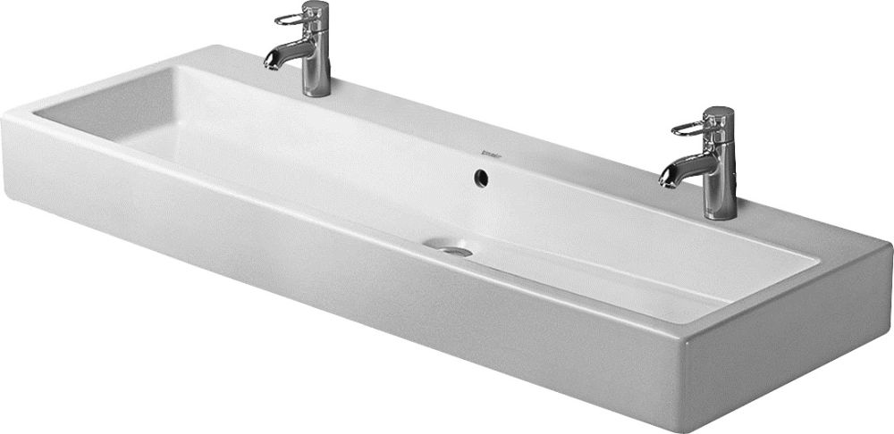 Duravit Vero lavabo 120x47 cm rectangulaire de meuble blanc brillant 0454120024