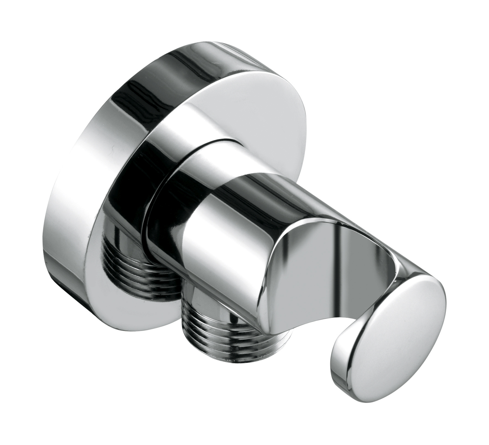 Kludi raccord coudé avec support chrome 6054705-00