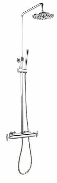 Steinberg 250 ensemble de douche mural avec thermostat oui chrome 2502721