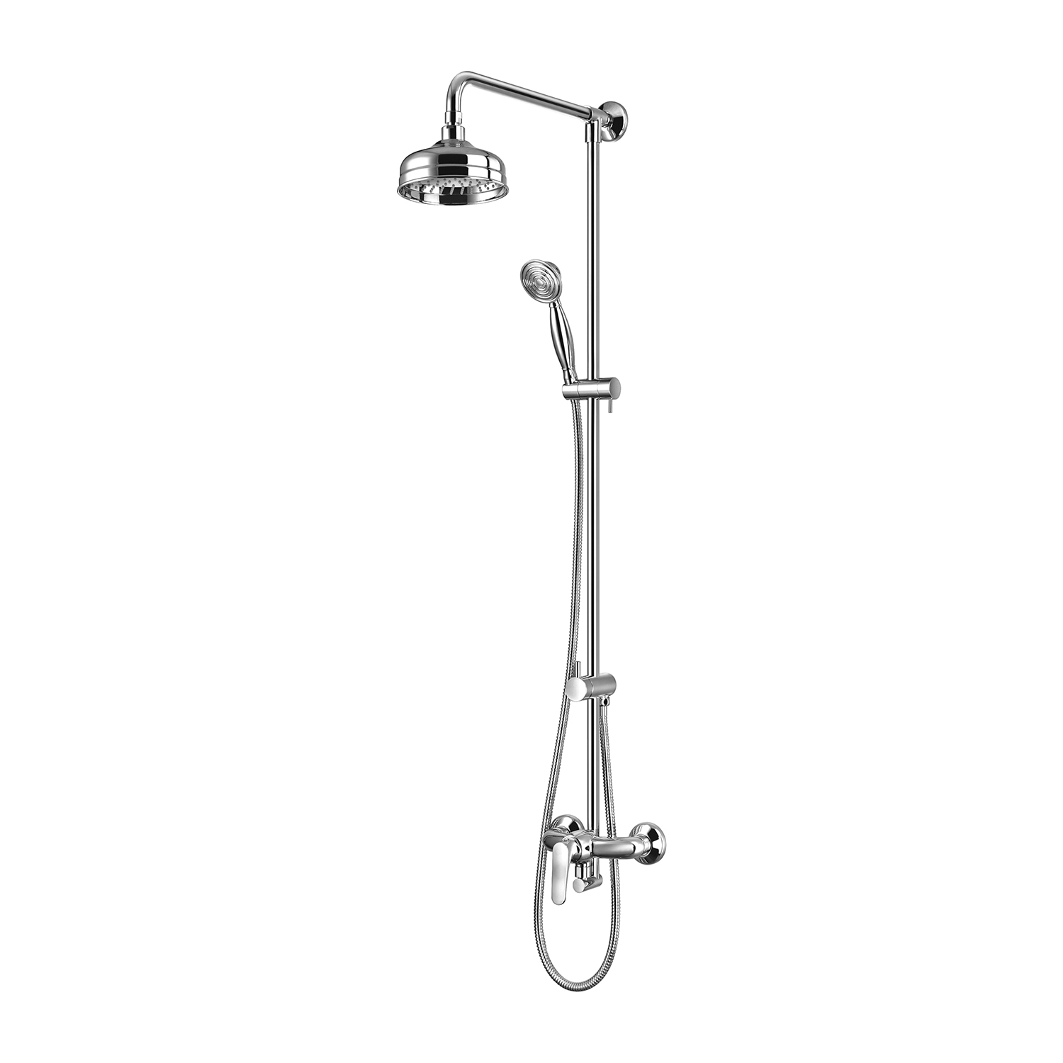 Omnires Art Deco ensemble de douche mural oui chrome AD5144CR
