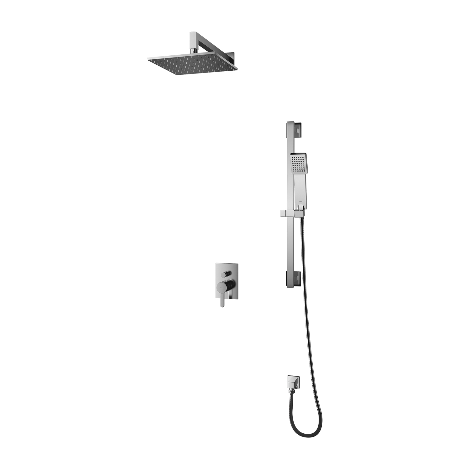 Omnires Darling ensemble de douche encastré oui chrome SYSDA12ACR
