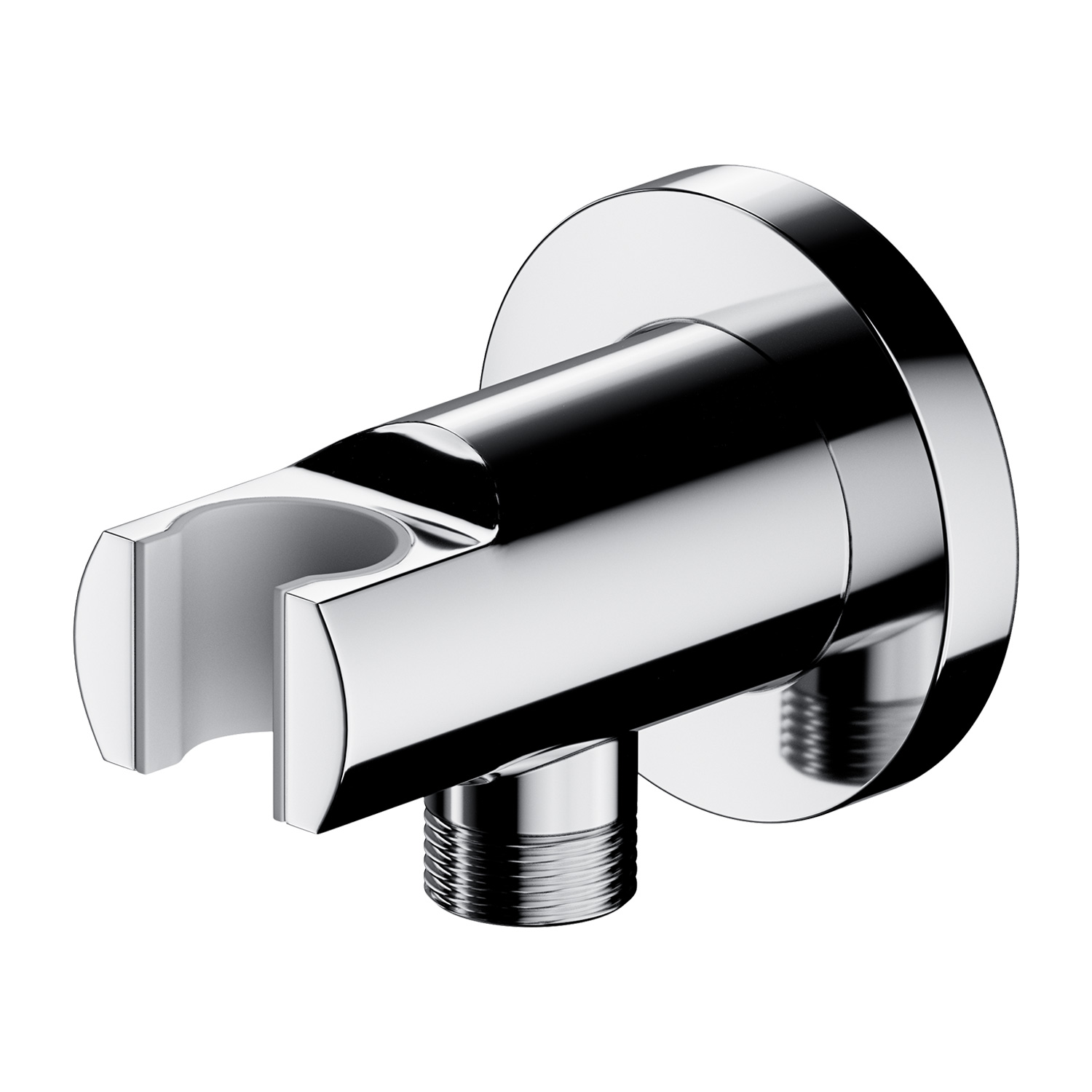 Omnires Invest Project raccord coudé avec support chrome 8873CR