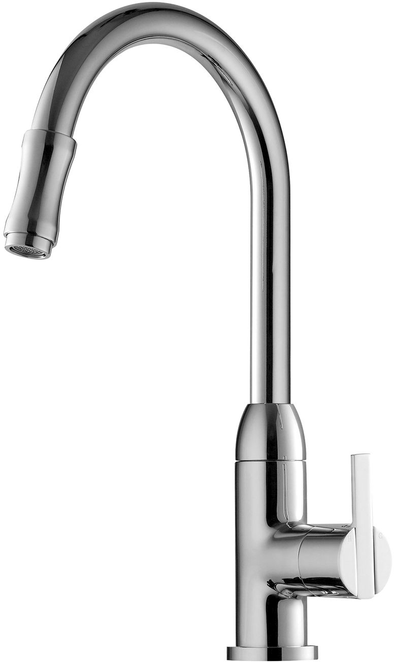 Omnires Clip mitigeur de cuisine sur pied chrome 2008NSCR