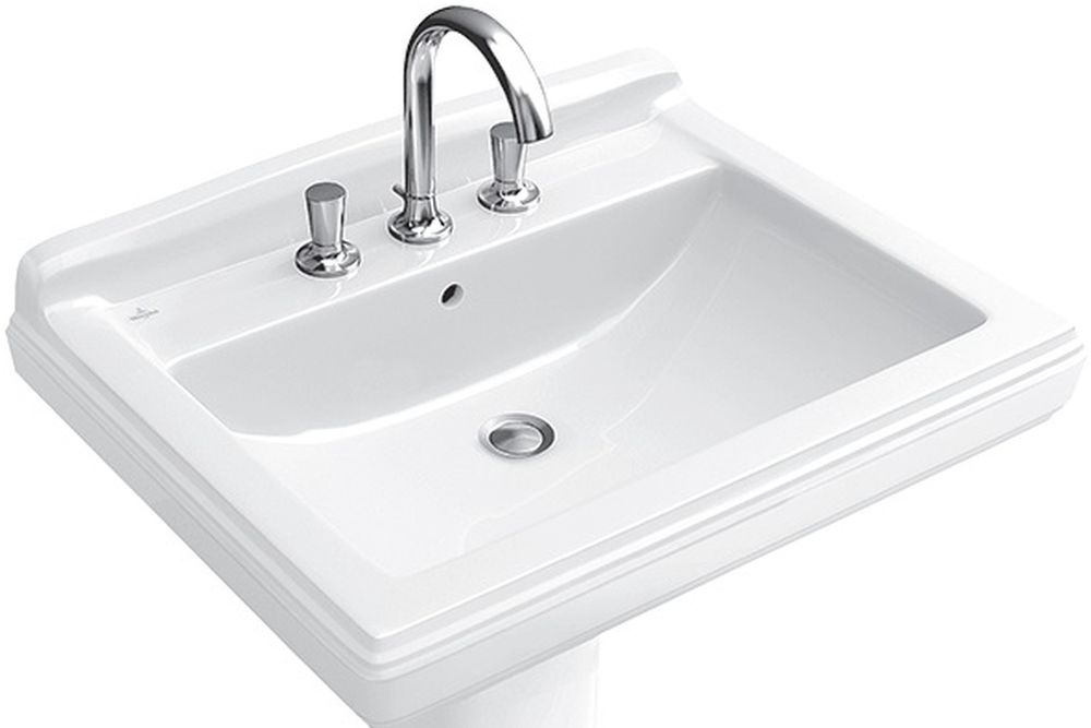 Villeroy & Boch Hommage lavabo 75x58 cm rectangulaire classique-de meuble blanc brillant 7101A1R1