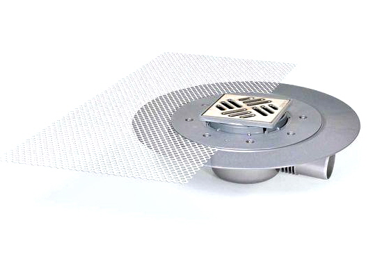 Kessel Superflache drain ponctuel cm acier 42701.91