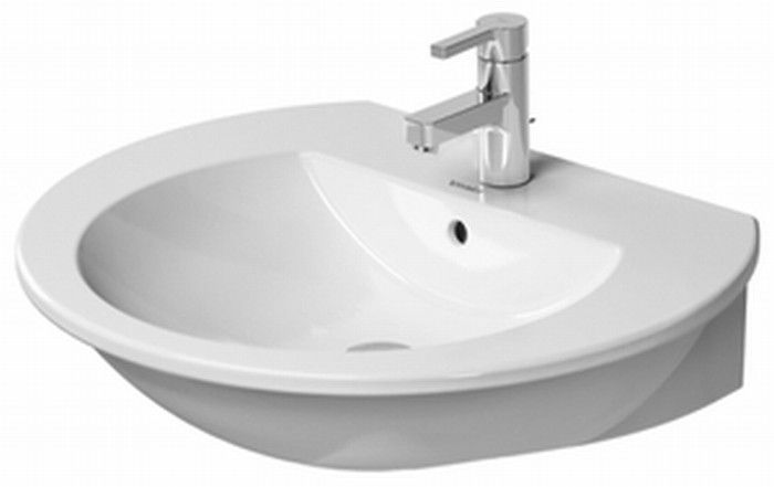 Duravit Darling New lavabo 55x48 cm semi-circulaire classique blanc 26215500001