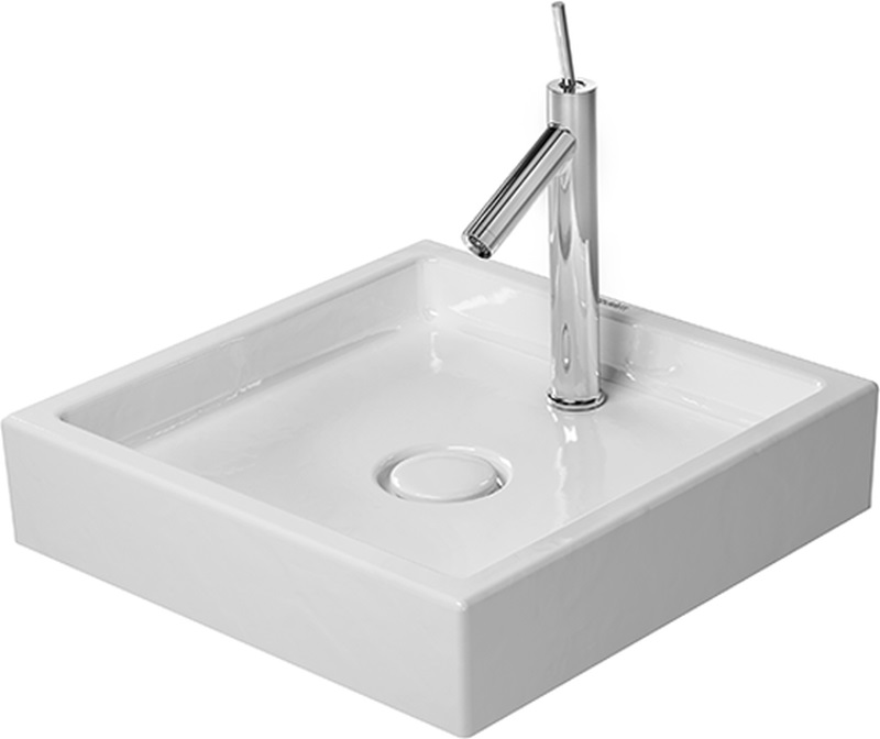 Duravit Starck 1 lavabo 47x47 cm carrée à poser blanc 03874700281