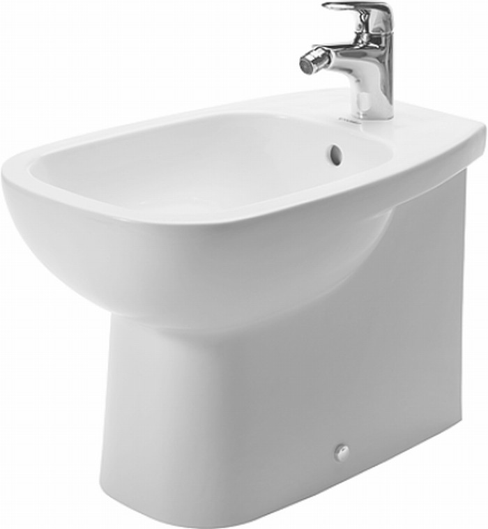 Duravit D-Code bidet sur pied blanc 22411000002