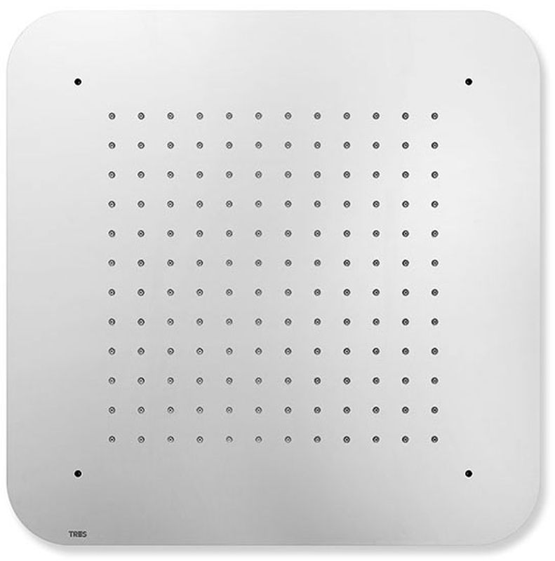 Tres Exclusive douche à effet de pluie 42x42 cm carrée chrome 299.516.07