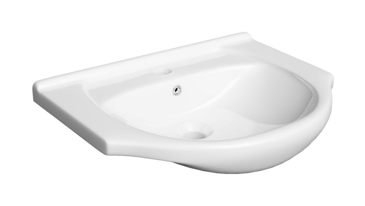 Defra Roberto lavabo 40x34 cm semi-circulaire de meuble blanc 1528