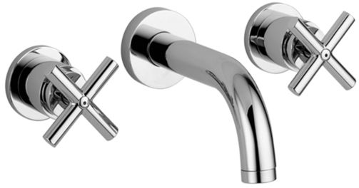 Paffoni Quattro mitigeur de lavabo encastrée chrome QTV008CR