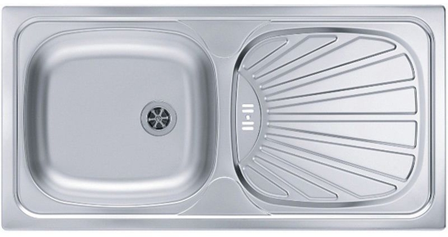 Alveus Basic évier en acier inoxydable 86x43.5 cm acier 1008844