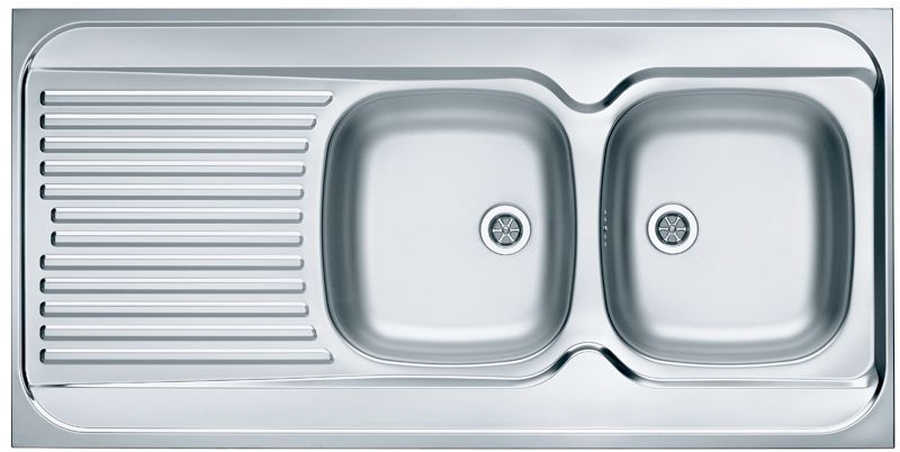 Alveus Classic évier en acier inoxydable 120x60 cm acier 1009085