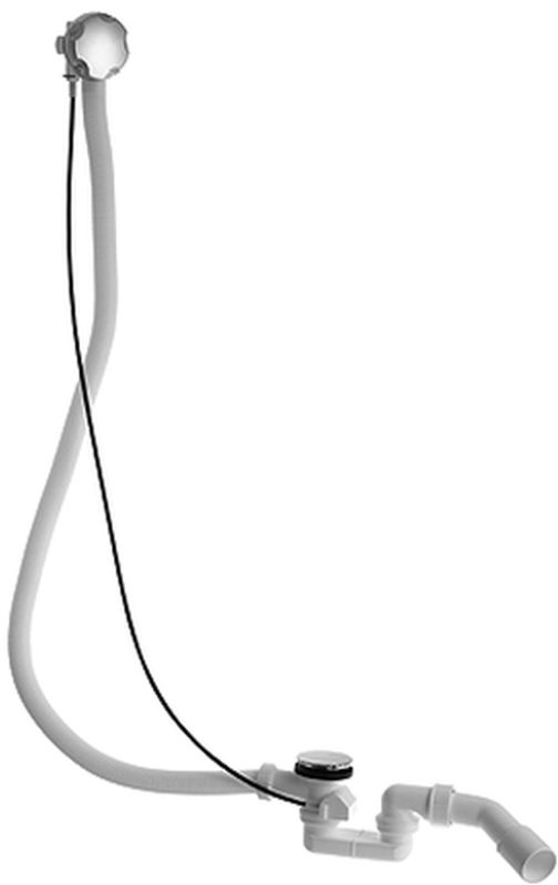 Duravit D-Code siphon de baignoire chrome 790227000001000